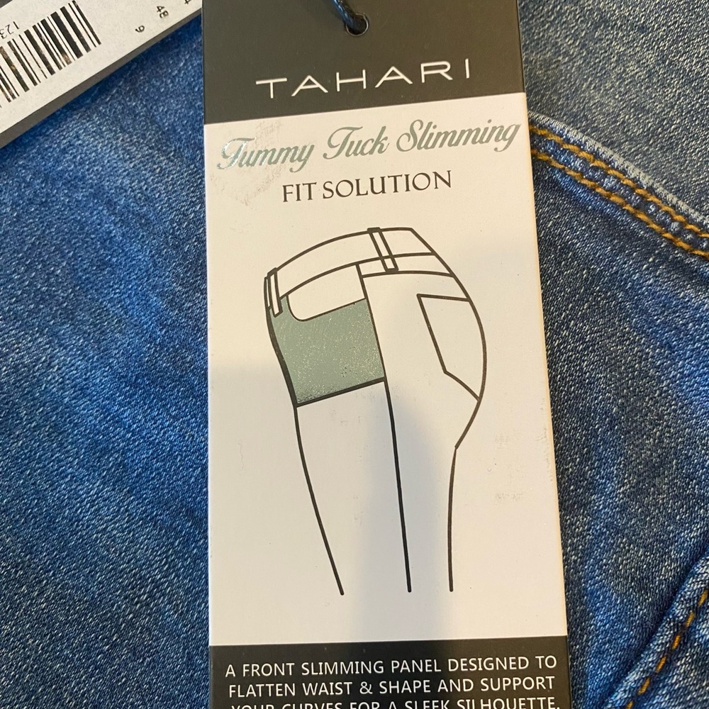 Tahari Tummy Tuck Slimming Skinny Jeans - Picture 8 of 12